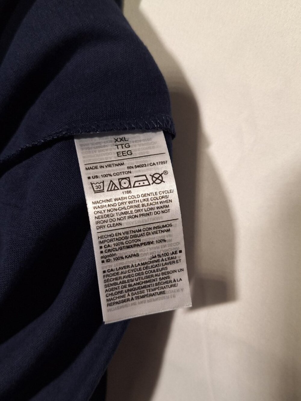 NWT Old Navy Shirt. Navy Blue, XXL - Picture 6 of 6